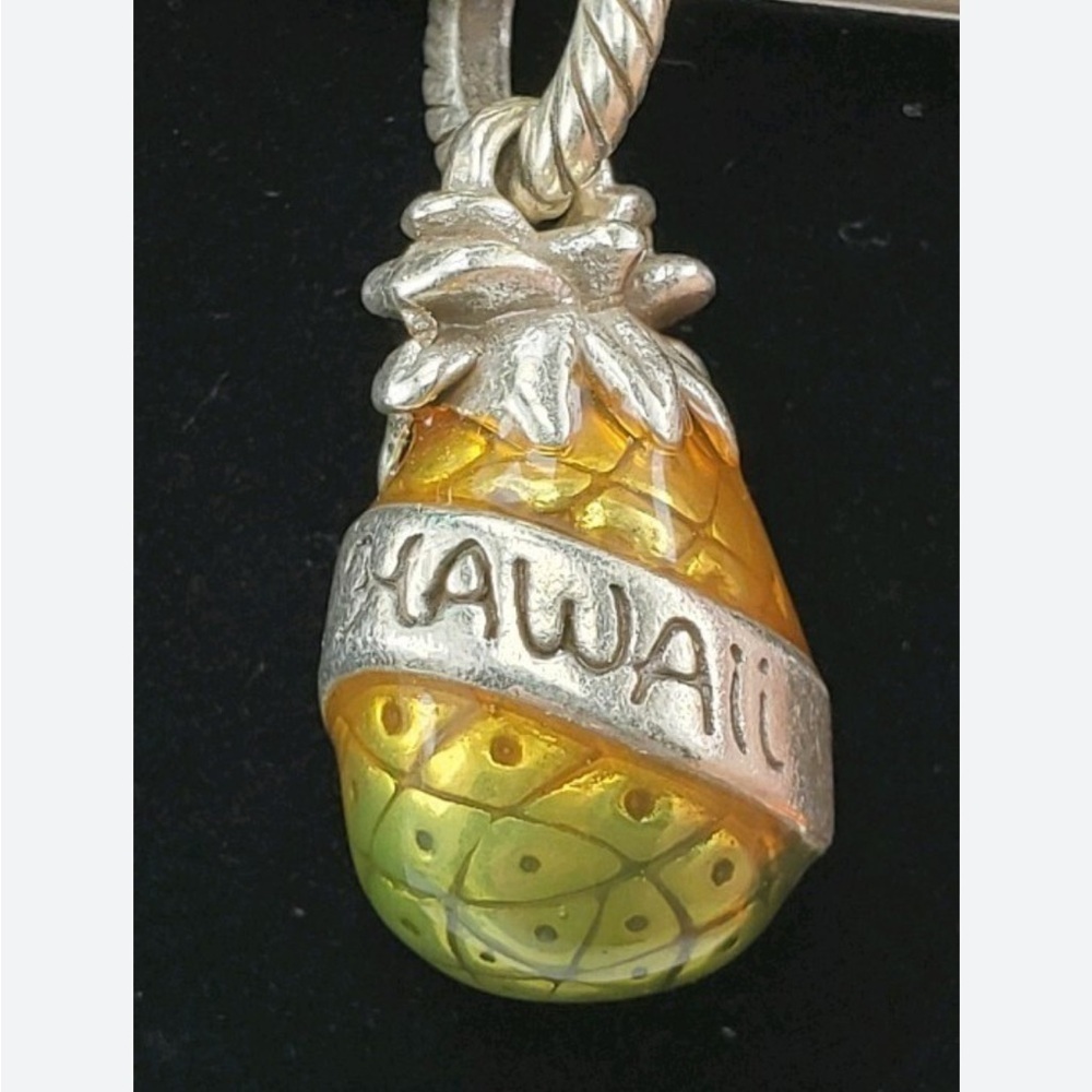 Brighton Yellow and Green Pineapple Hawaii Charm Pendant
